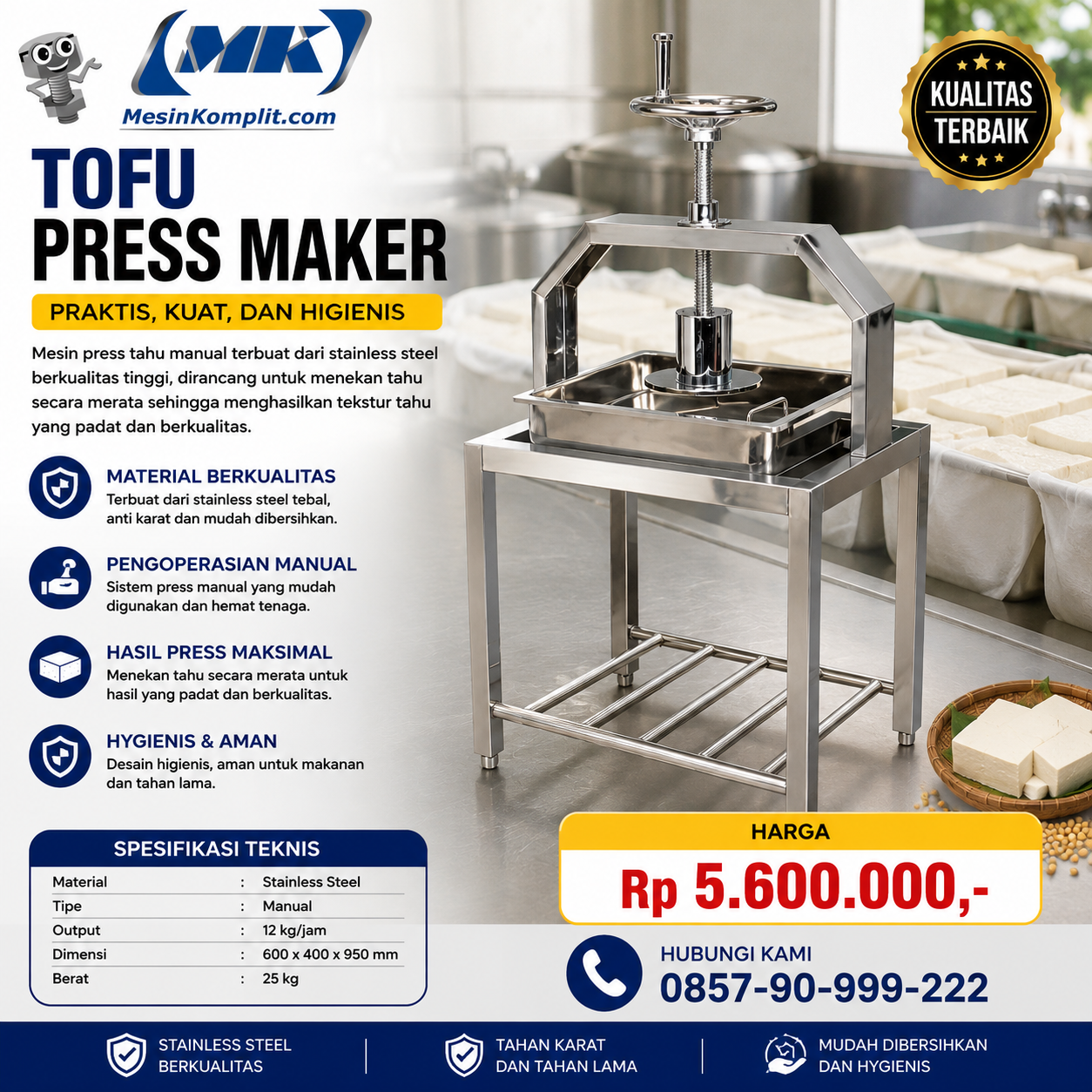 Pencetak Tahu Manual (RST...